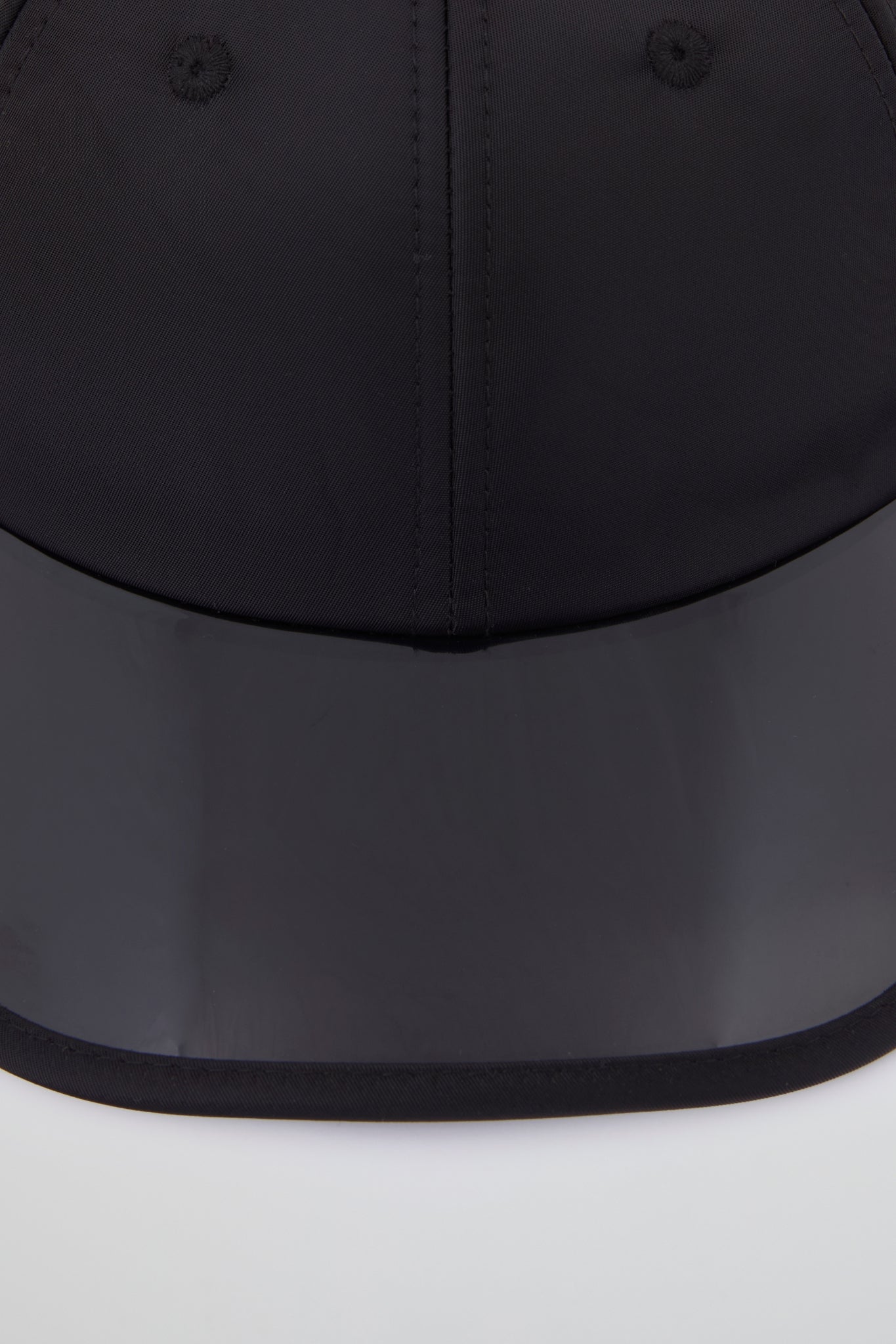 Black Baseball Cap with pvc visor