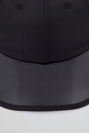 Black Baseball Cap with pvc visor
