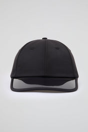 Black Baseball Cap with pvc visor
