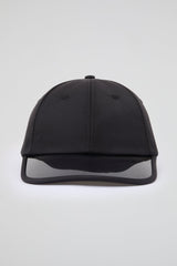 Black Baseball Cap with pvc visor