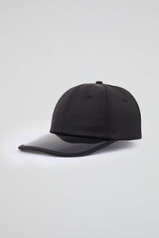 Black Baseball Cap with pvc visor