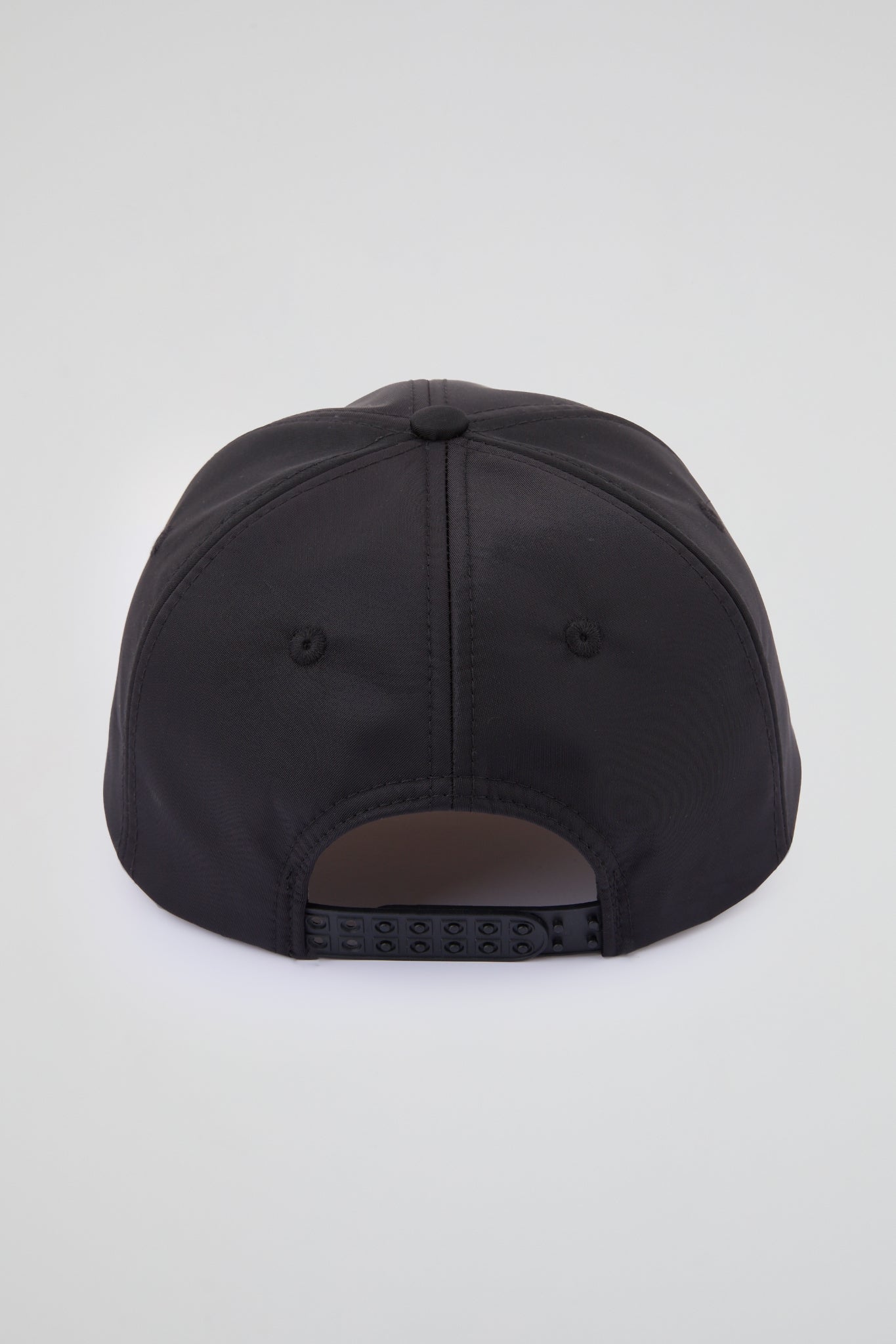 Black baseball cap with orange pvc visor