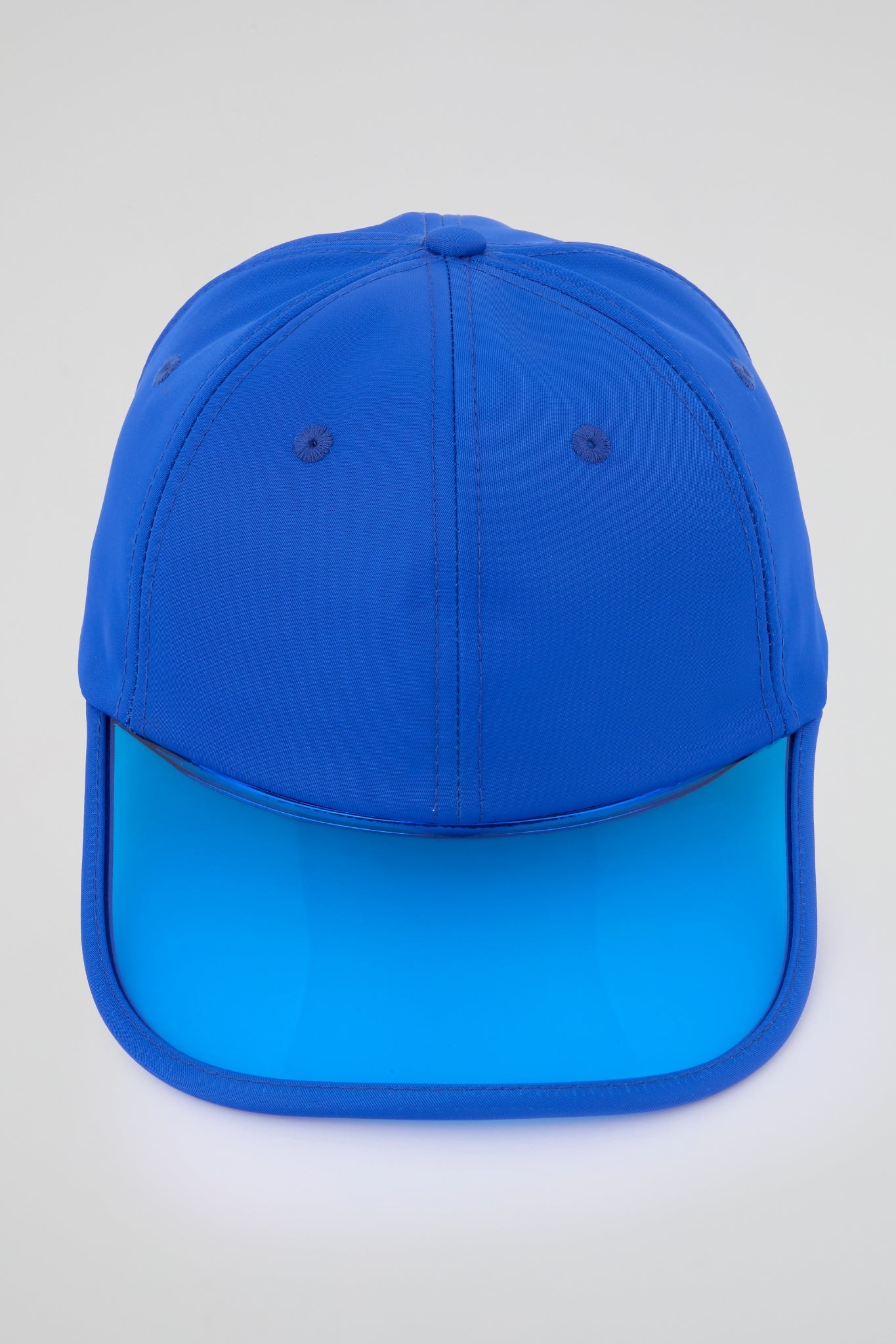 Blue Baseball cap with blue pvc visor