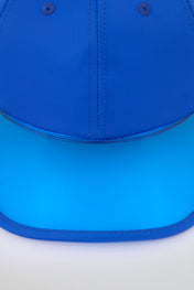 Blue Baseball cap with blue pvc visor