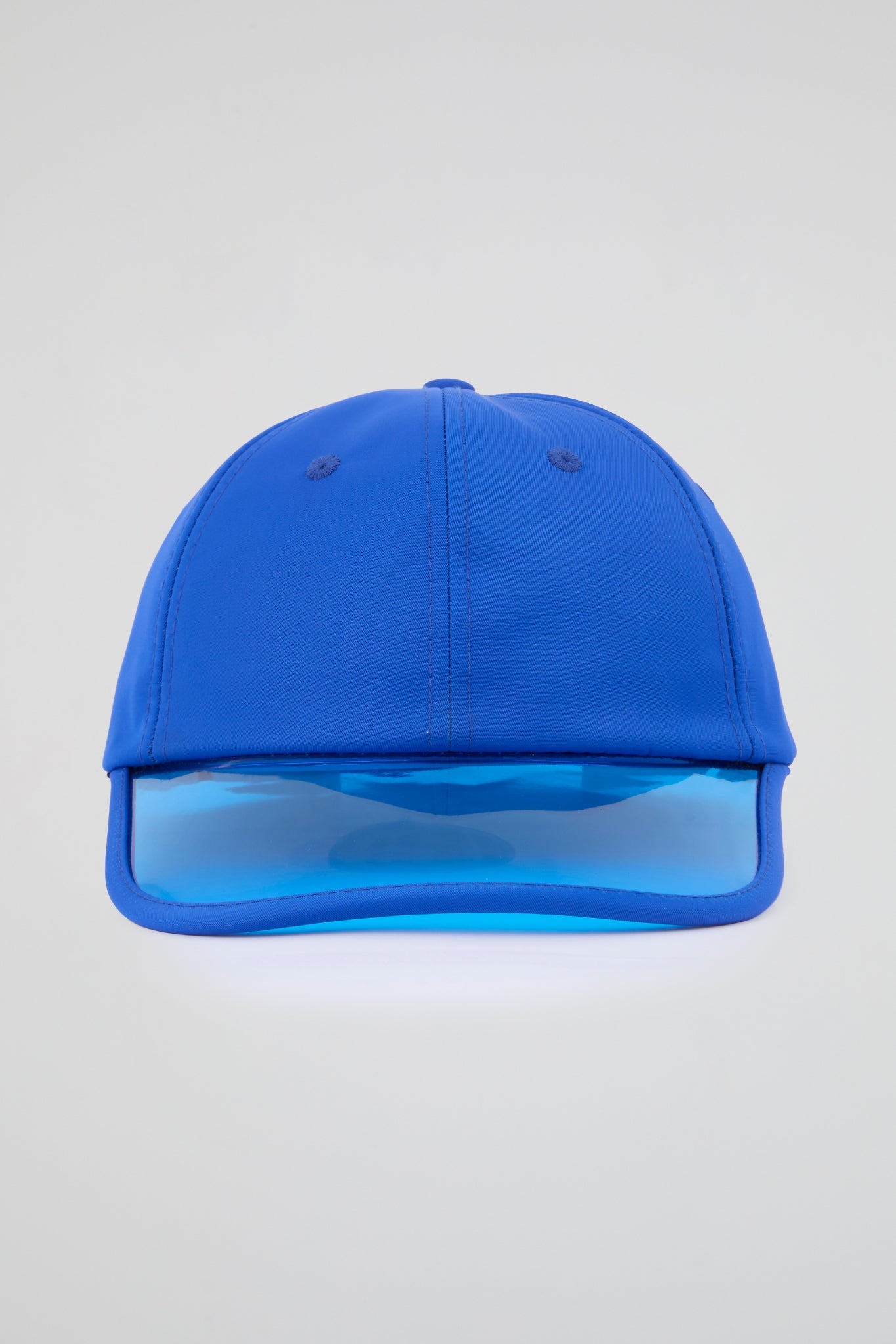 Blue Baseball cap with blue pvc visor