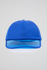 Blue Baseball cap with blue pvc visor