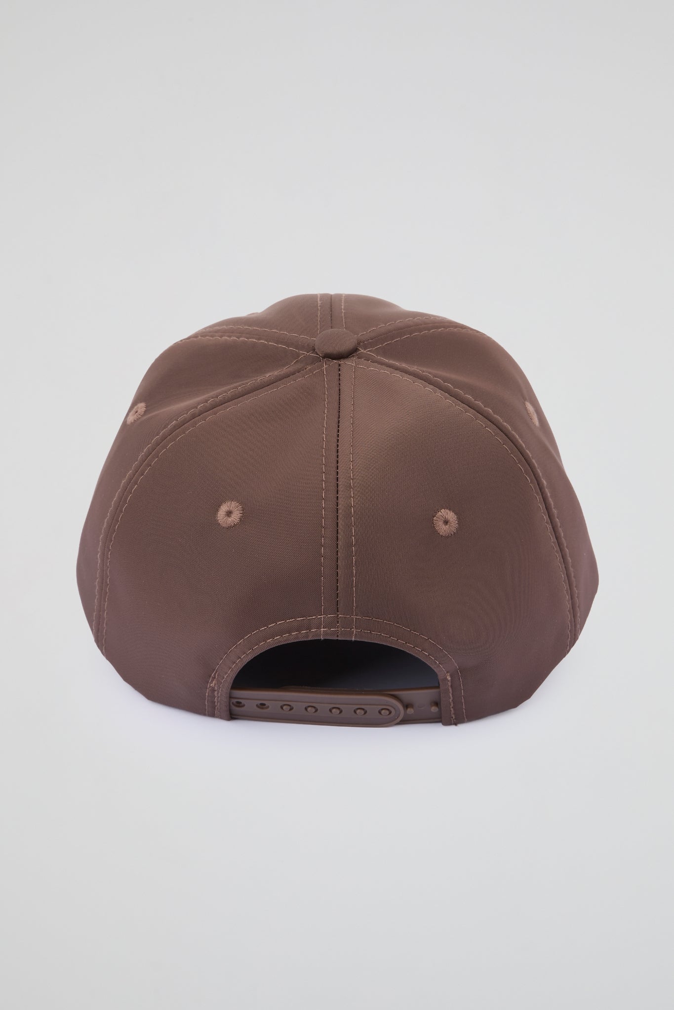 Dark brown Baseball cap with blue pvc visor