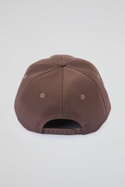 Dark brown Baseball cap with blue pvc visor