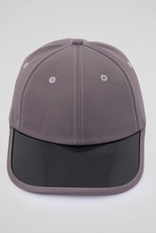 Grey cap with black pvc visor
