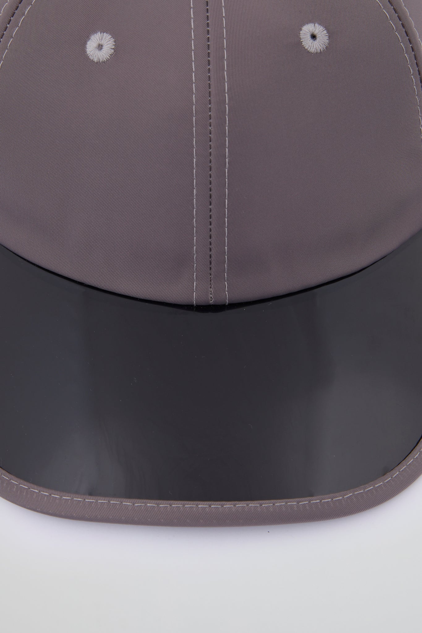 Grey cap with black pvc visor