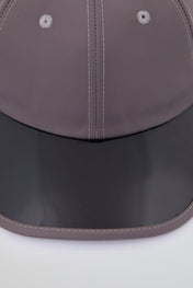 Grey cap with black pvc visor