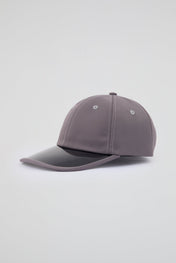 Grey cap with black pvc visor