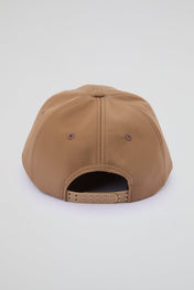 Light brown Baseball cap with black pvc visor