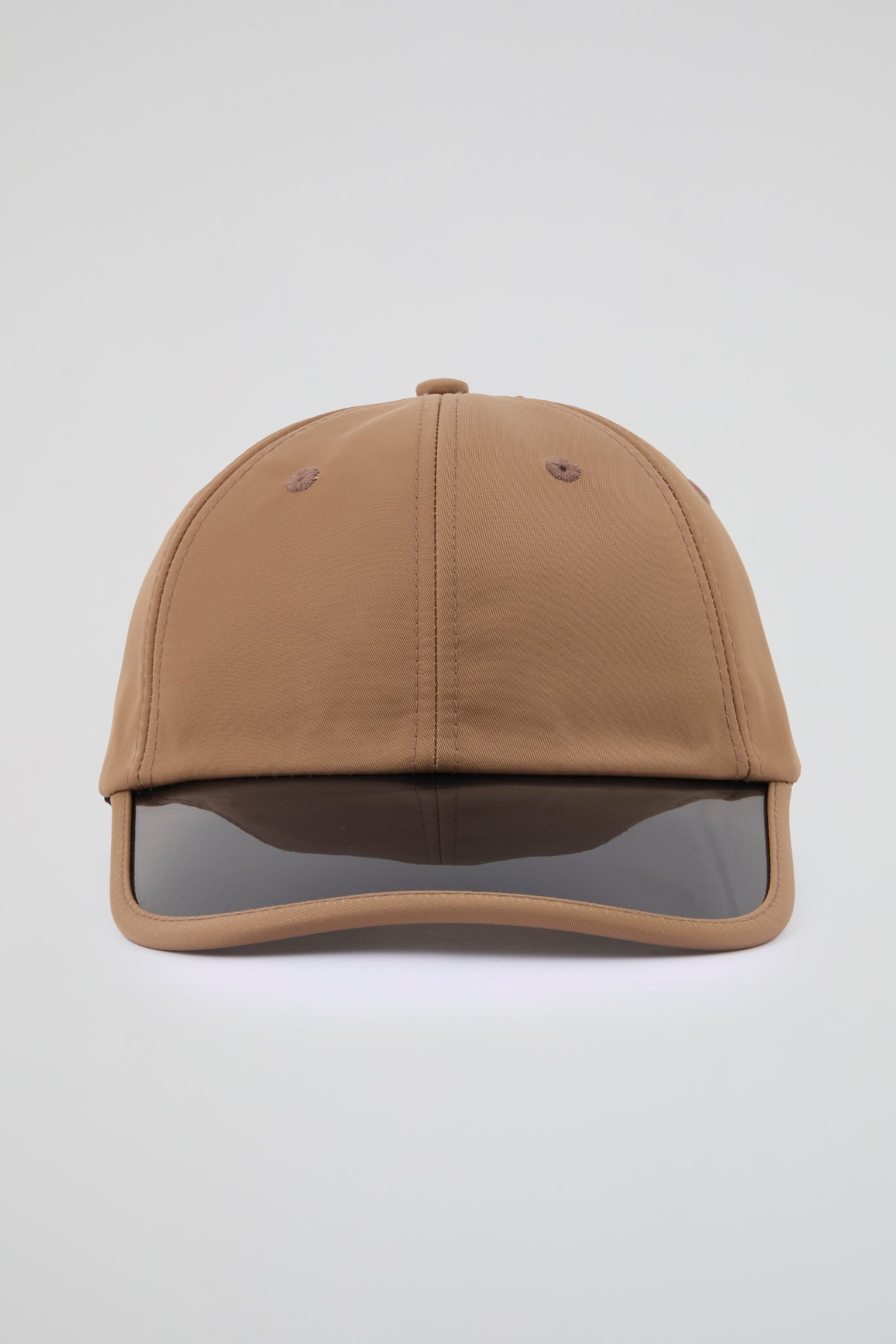 Light brown Baseball cap with black pvc visor