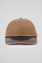 Light brown Baseball cap with black pvc visor