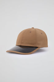 Light brown Baseball cap with black pvc visor