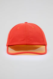 Orange Baseball cap with orange pvc visor