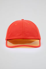 Orange Baseball cap with orange pvc visor