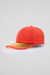 Orange Baseball cap with orange pvc visor