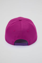 Fuchsia Baseball cap with purple pvc visor