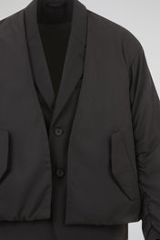 Black Refined Utility Jacket