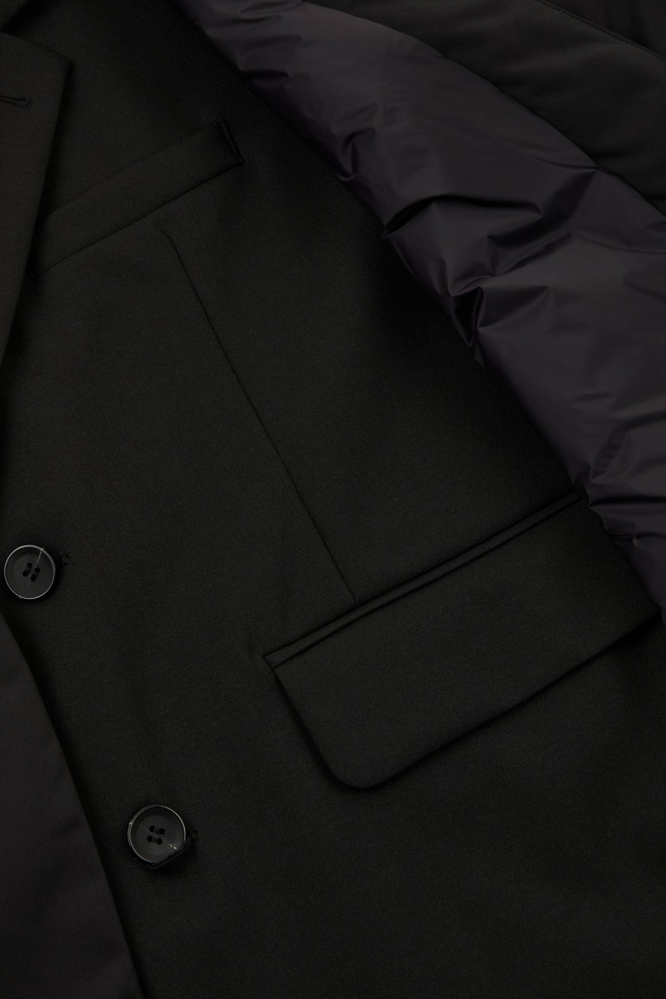 Black Refined Utility Jacket