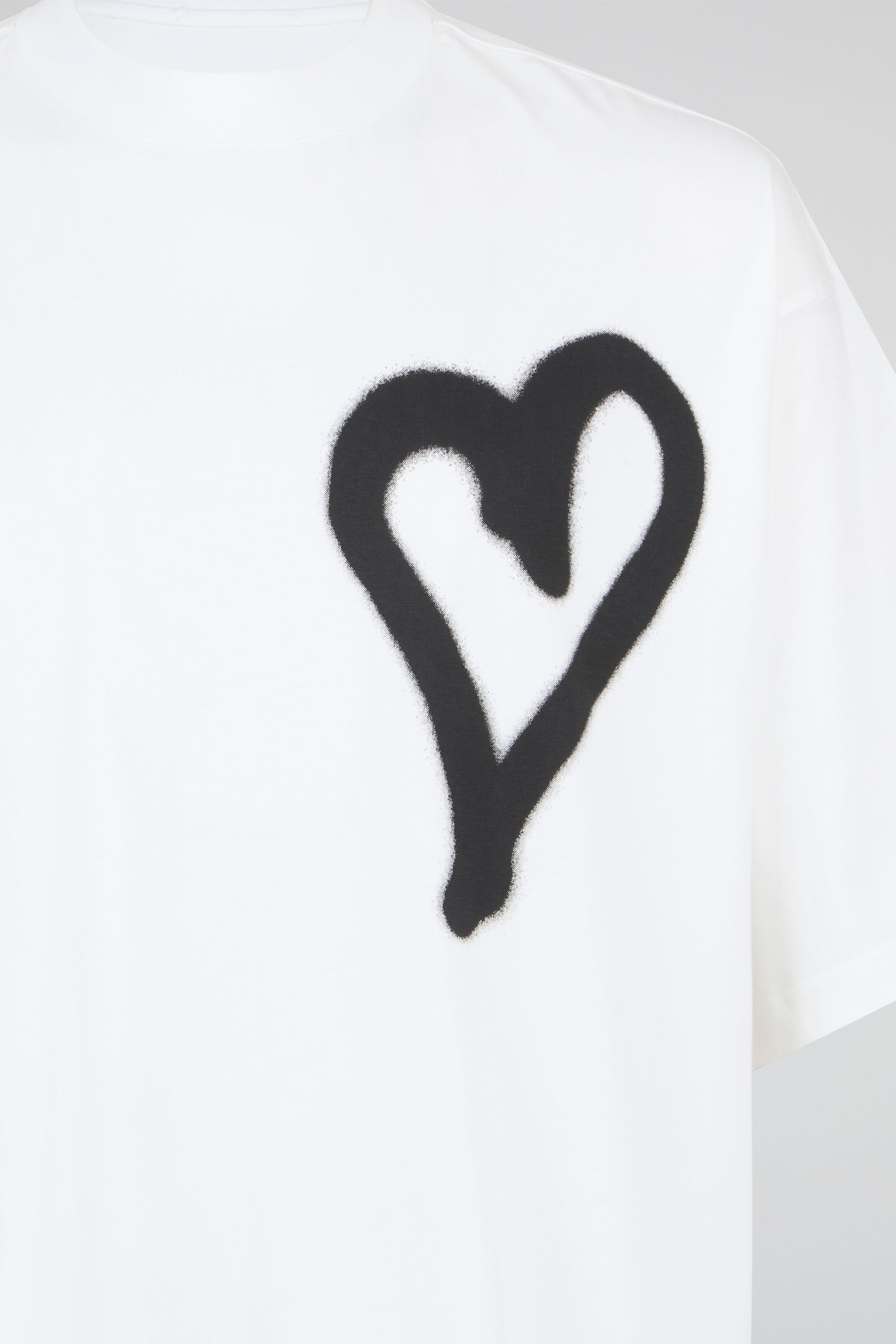 Oversized Spray-Paint Heart T-Shirt