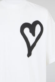 Oversized Spray-Paint Heart T-Shirt