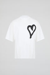 Oversized Spray-Paint Heart T-Shirt