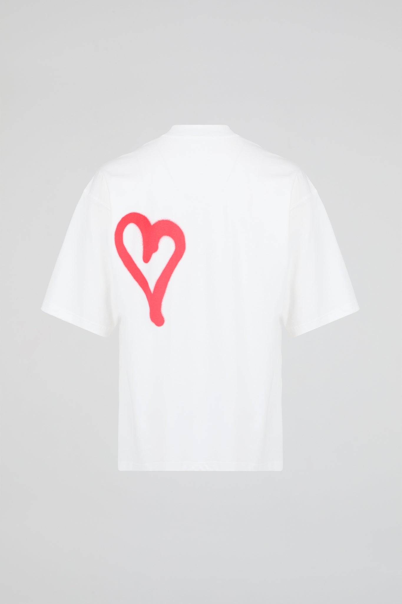 Oversized Spray-Paint Heart T-Shirt