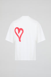 Oversized Spray-Paint Heart T-Shirt