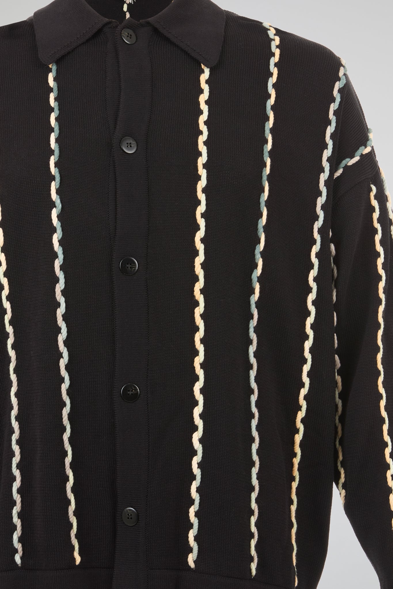 Black Refined Knit Sweater