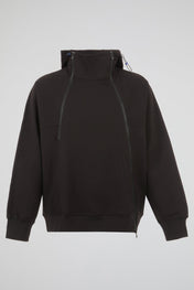 Black Structured Field Jacket Hoodie