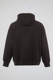 Black Structured Field Jacket Hoodie