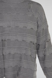 Grey Refined Structure Sweatshirt