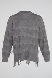 Grey Refined Structure Sweatshirt