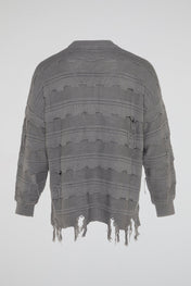 Grey Refined Structure Sweatshirt