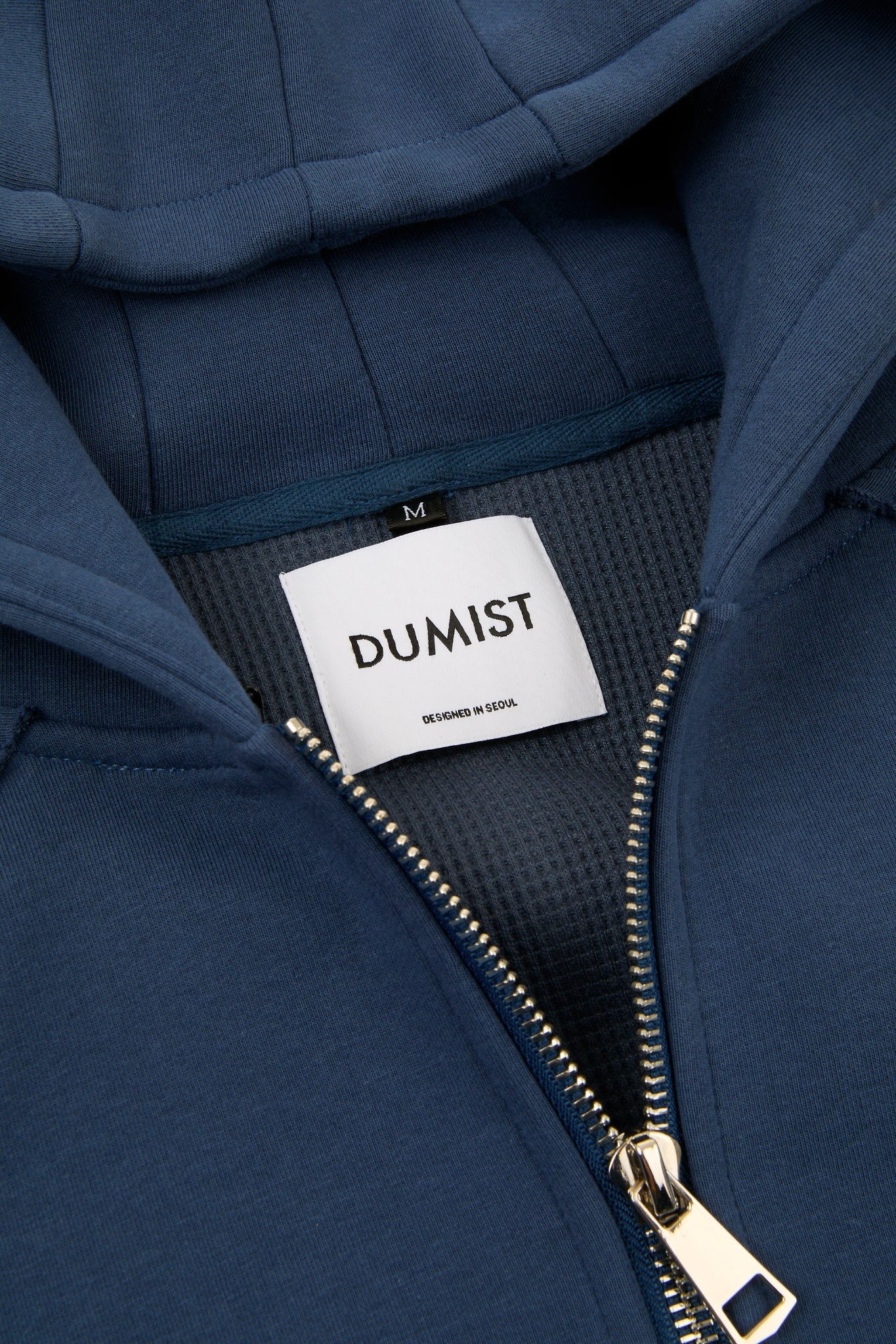Blue Architectural Hooded Jacket