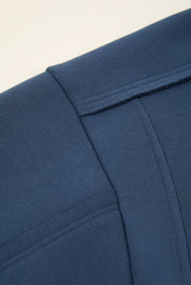 Blue Architectural Hooded Jacket