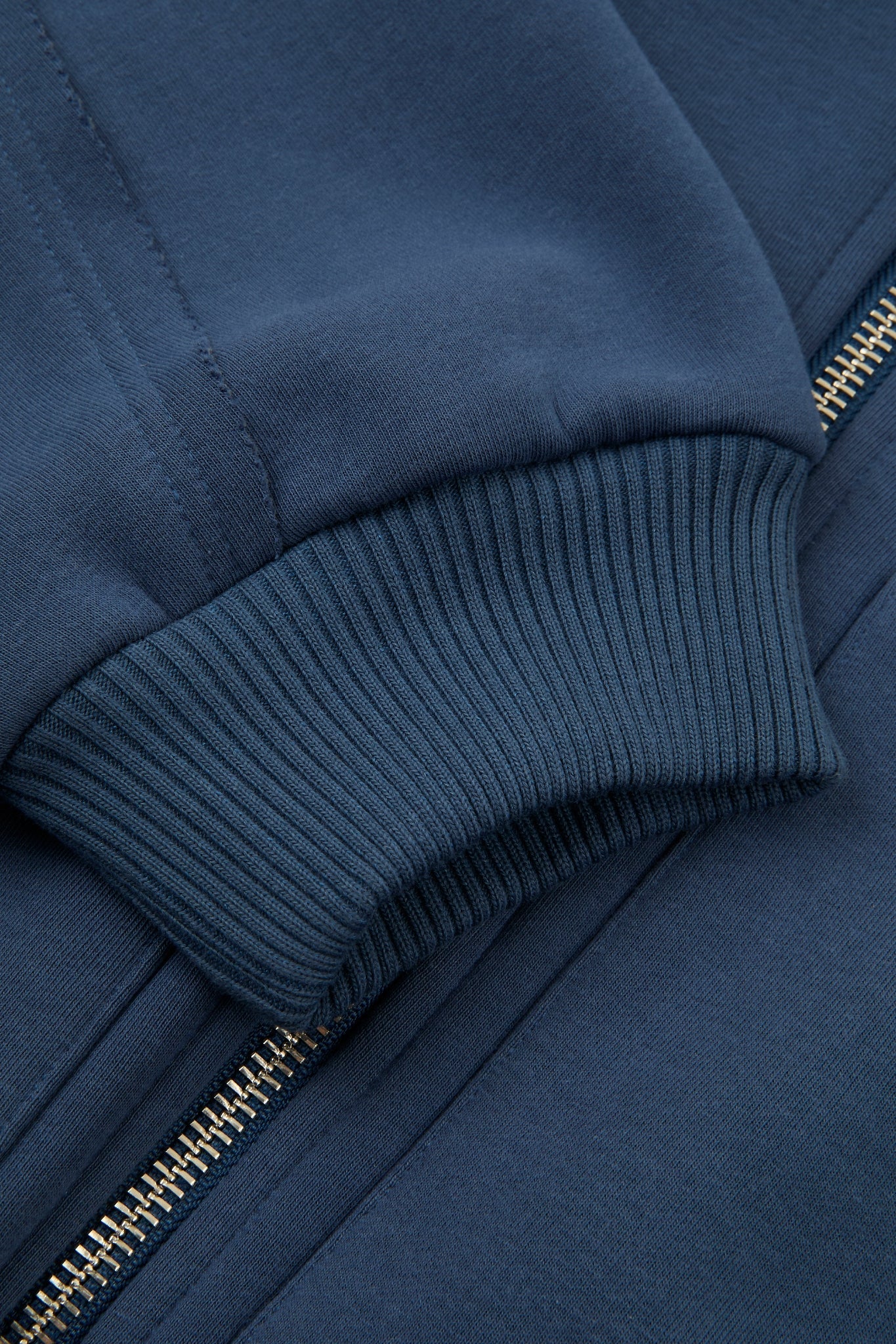 Blue Architectural Hooded Jacket