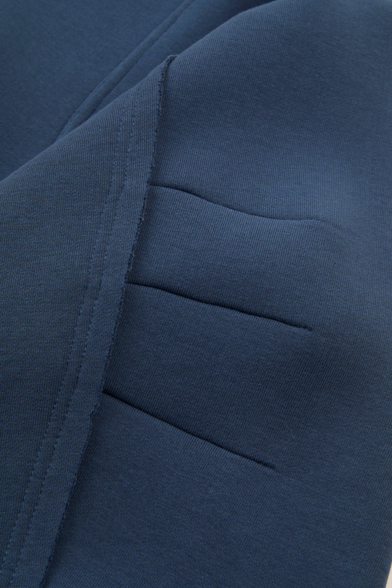 Blue Architectural Hooded Jacket