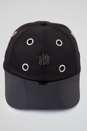 Eyelet Black NY Baseball Cap