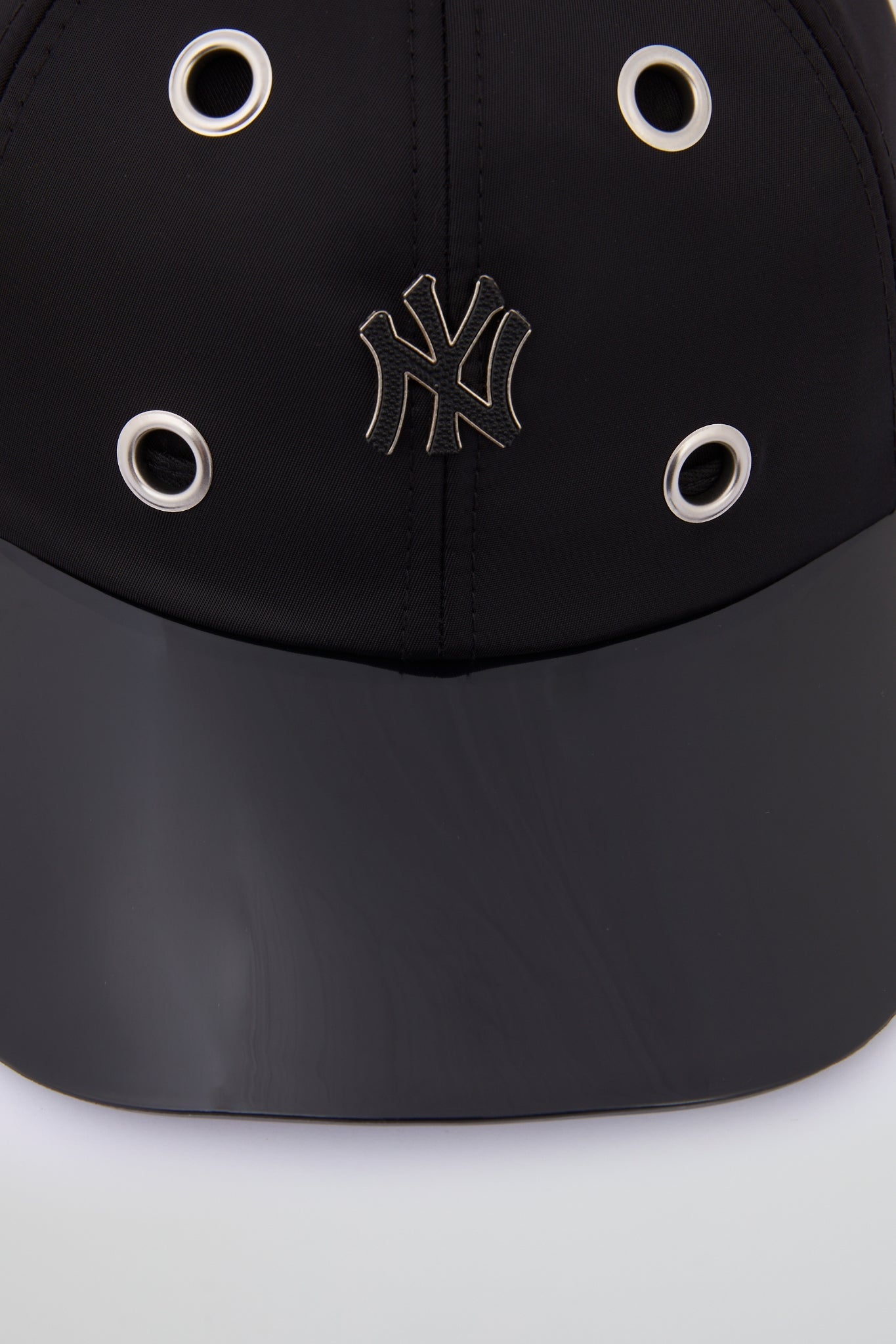 Eyelet Black NY Baseball Cap