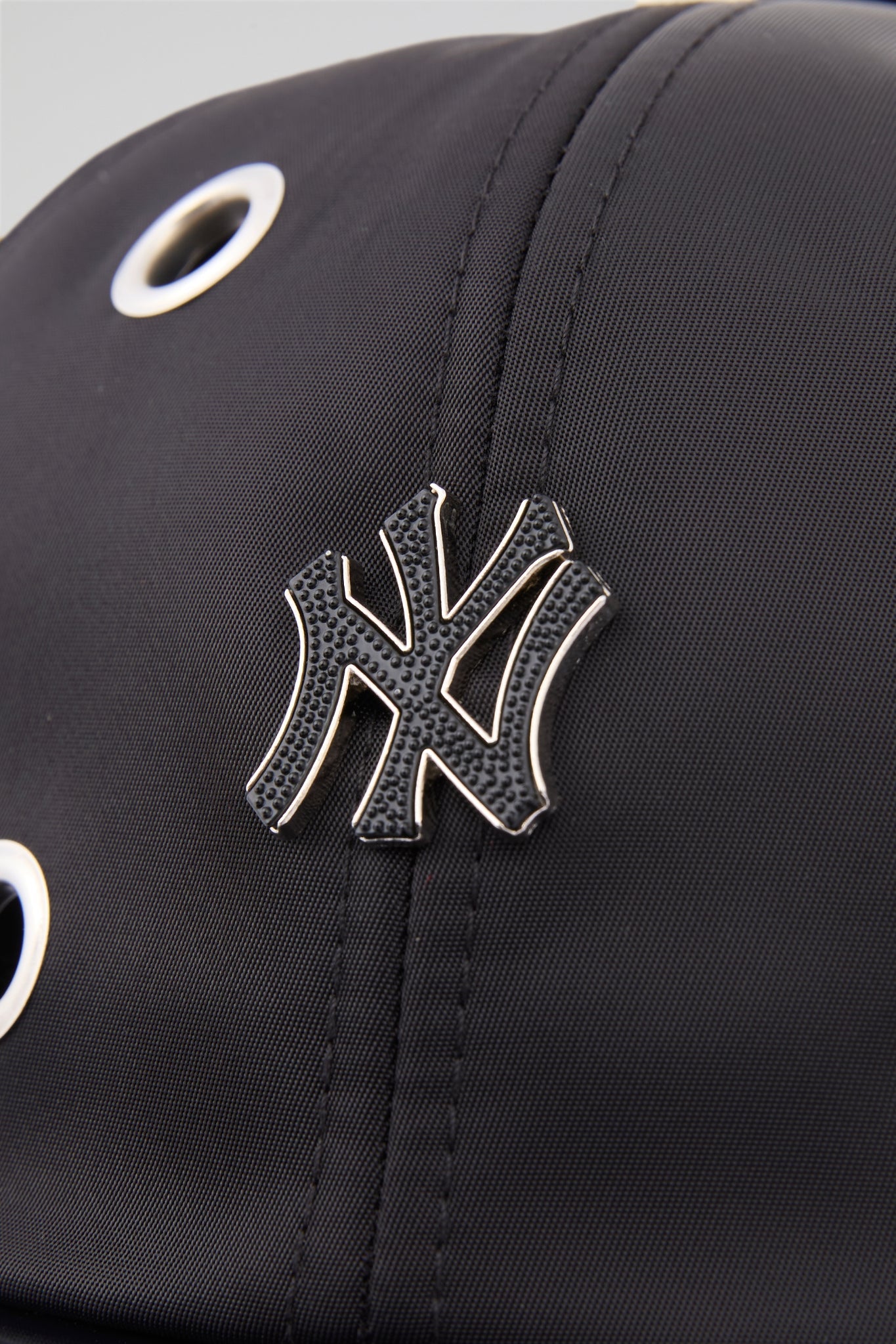 Eyelet Black NY Baseball Cap