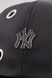 Eyelet Black NY Baseball Cap