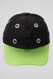 Eyelet Black & green NY Baseball Cap