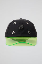 Eyelet Black & green NY Baseball Cap
