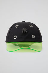Eyelet Black & green NY Baseball Cap