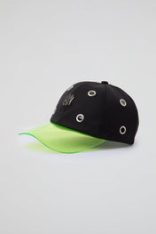Eyelet Black & green NY Baseball Cap