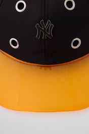 Eyelet Black & orange NY Baseball Cap
